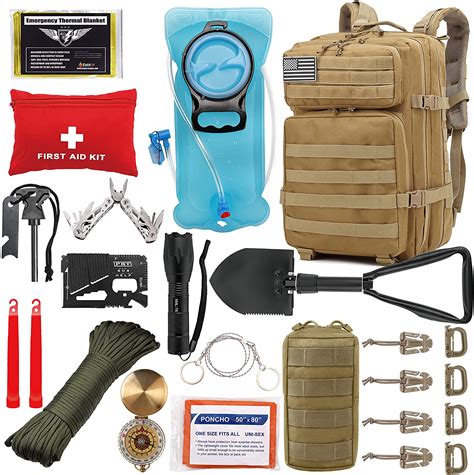 Outdoor Camping Hiking Prepper Survival Molle Backpack Disaster Kit