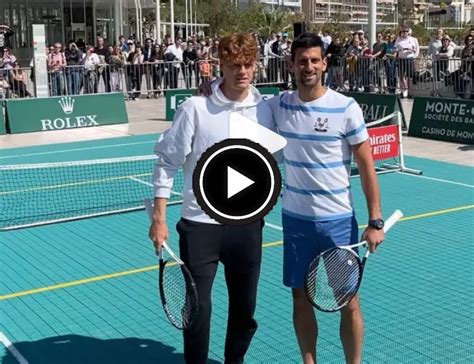 Novak Djokovic And Jannik Sinner Show Training Show In Monte Carlo