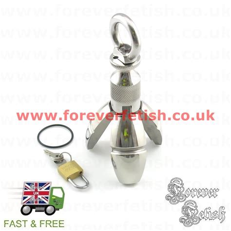 Rotating Asslock Stainless Steel Anal Lock Expanding And Locking Chastity