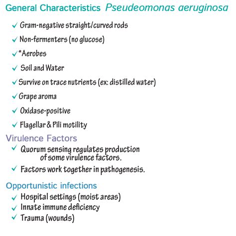 Immunologymicrobiology Glossary Pseudomonas Aeruginosa Draw It To