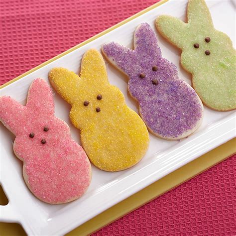 Cookie Bunnies In Spring Colors Recipe Easter Cookies Easter