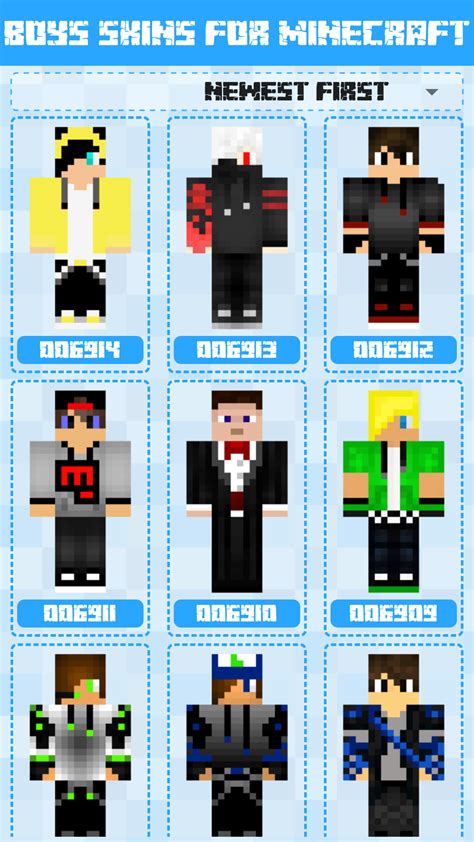 Boys Skins For Minecraft Peukappstore For Android