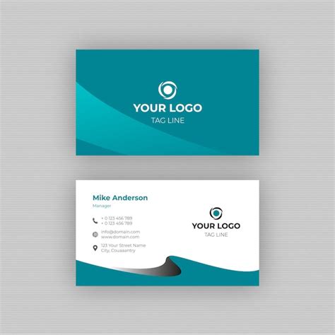 Premium Vector Corporate Business Card Design Vector