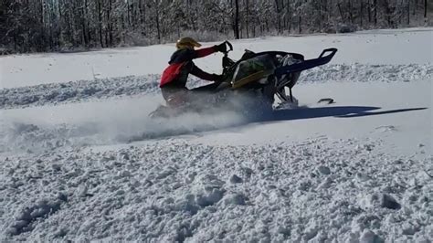 Deep Powder Snowmobiling In Ny Youtube