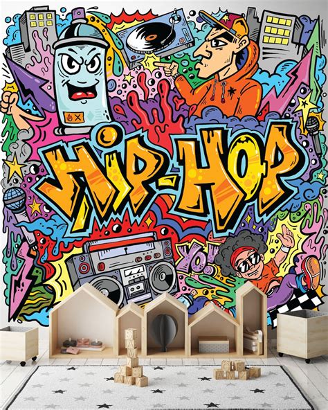 Hip Hop Street Graffiti Wallpaper Kid Wallpaper Peel And Stick