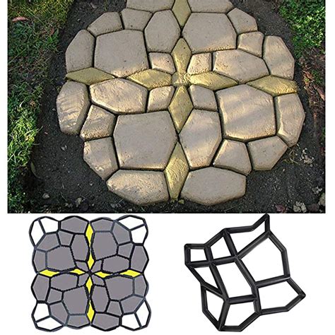 Paving patio driveway diy moulds. 2 Pack DIY Pavement Stone Paving Mold Concrete Stepping Walk Way Mould Paver 735346885089 | eBay