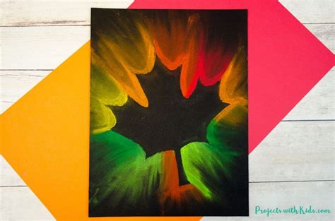 Gorgeous Fall Leaf Chalk Pastel Art Kids Can Make Projects With Kids