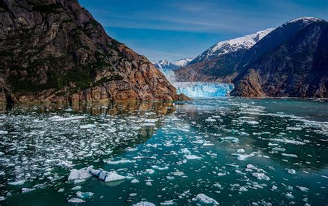 Glacier Bay Alaska Mountains Glaciers Ice
