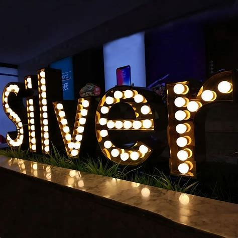 Led Golden Acrylic 3d Letters Sign Board For Advertising Shape