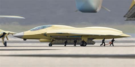 Renderings Of A Promising Chinese Fighter Of The Sixth Generation Are