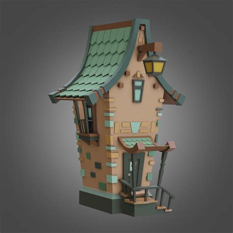 3d Asset Stylized House Lowpoly Cgtrader