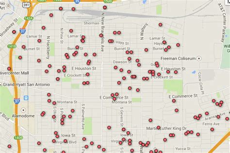 Registered Sex Offender Map Of San Antonio Area Zip Codes San Antonio Express News