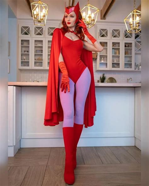 Scarlet Witch Wanda Maximoff By Tniwe Cosplay Halloween Costume