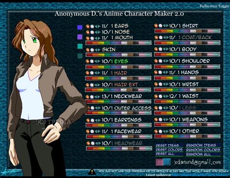Anime Avatar Creator Full Body Dengan