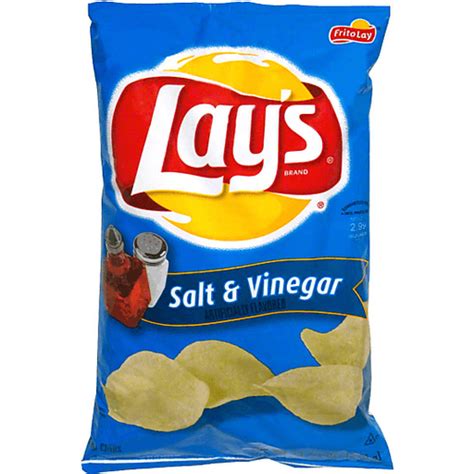 Lays Potato Chips Salt And Vinegar Pre Priced Potato Delaunes