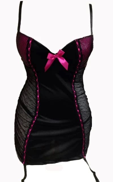 Buy Wk14 2017 Black Satin Rose Red Bow Mesh Push Up Bustier Corset Sexy