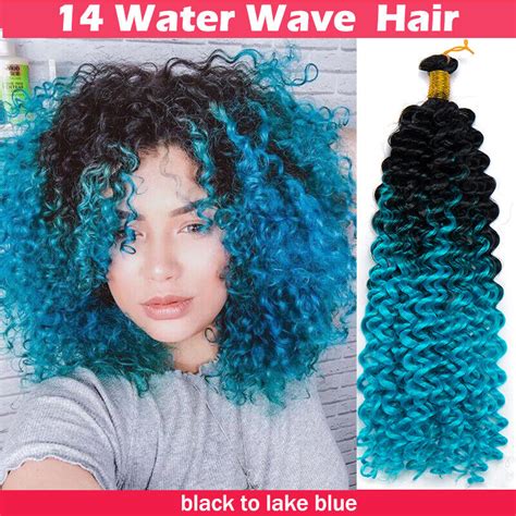 Freetress Braiding Hair Extensions Water Wave Braids Ombre Crochet Braids Afro Ebay