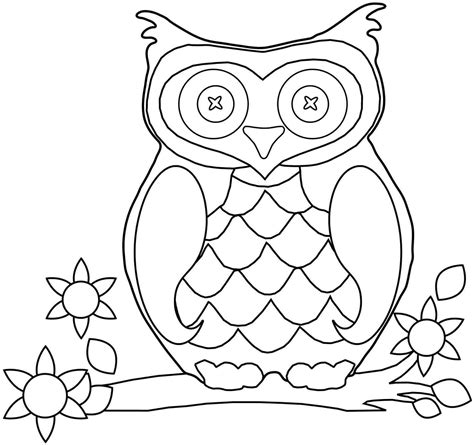 Free Owl Preschool Coloring Pages Coloring Home