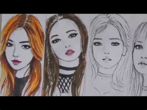 Drawing blackpink twice png clipart action figure anime. Drawing Blackpink - YouTube