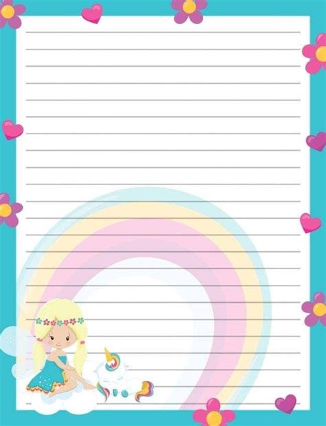 Pin By Grettel Lizano On Bordes De Página Writing Paper Printable