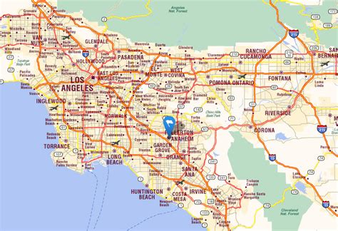 Anaheim California Map
