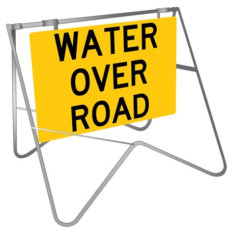 Water Over Road Swing Stand Sign Buy Now Discount Safety Signs