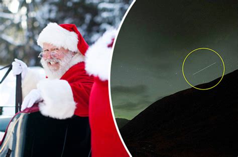 Shock Pic Santa Claus Spotted Zooming Through Brit Skies Daily Star