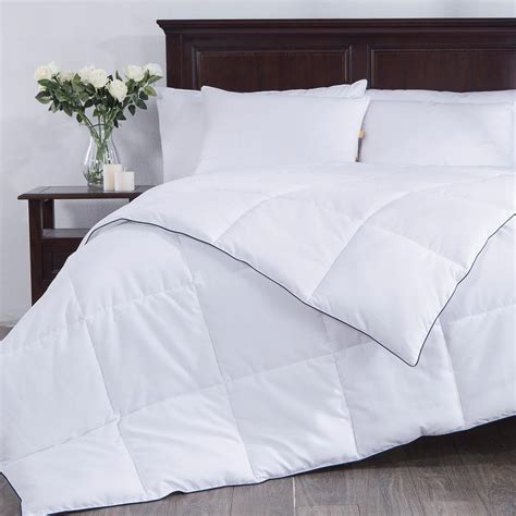 Two comforters on one bed. Puredown White Down Alternative Comforter, Duvet Insert ...