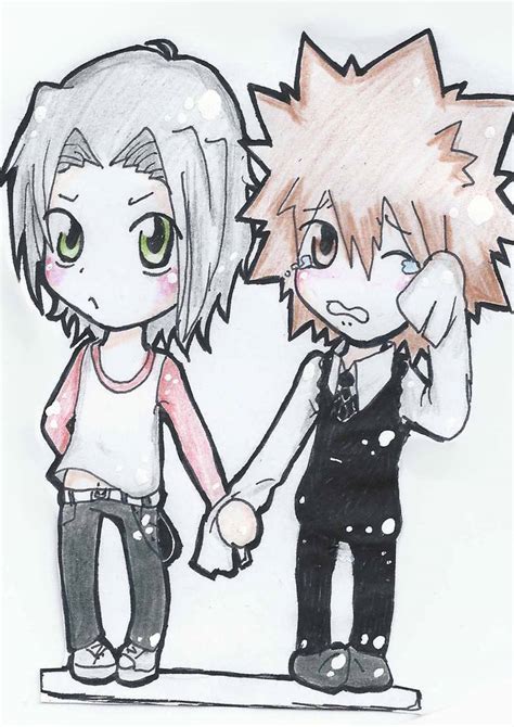 tsuna and gokudera by ginkomushishi on deviantart