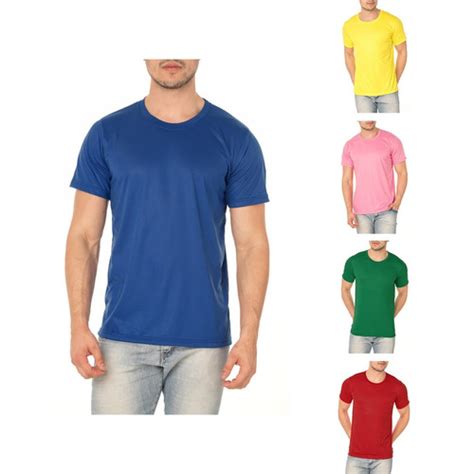 Kit 40 Camisetas Lisa Colorida P Sublimação 100 Poliéster R 38400
