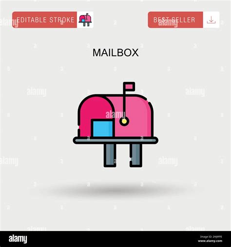 Mailbox Simple Vector Icon Stock Vector Image And Art Alamy