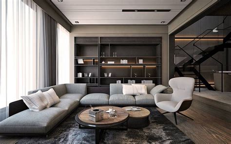 14 Elegant Industrial Contemporary Home Ideas Luxury Living Room