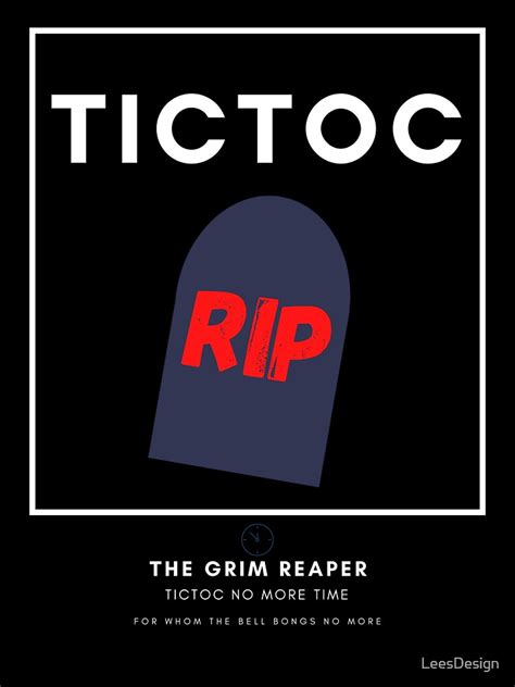 Tictoc Rip Sticker For Sale By Leesdesign Redbubble