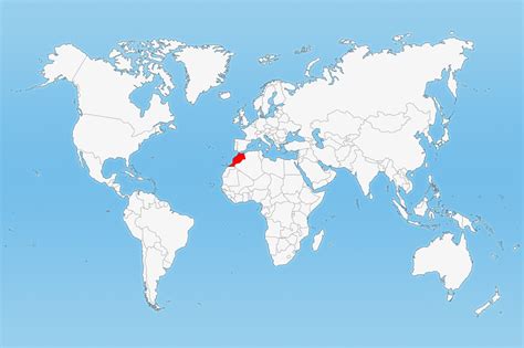 Weltkarte (politisch) übersichtskarte / regionen der welt. ᐅ Marokko - Lage, Sehenswürdigkeiten und Spezialitäten