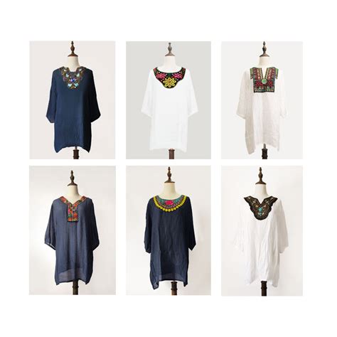 21 Styles New Arrived Plus Size Vintage Bohemian Handmade Embroidery