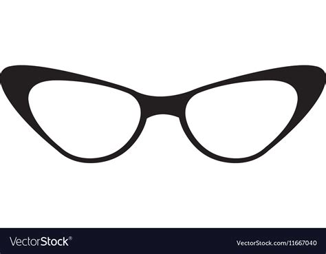 Woman Glasses Isolated Icon Royalty Free Vector Image