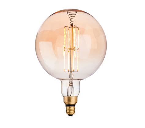 Acrelane Timber 8w Led E27 640lm 2200k Amber Glass Led Vintage Lamp