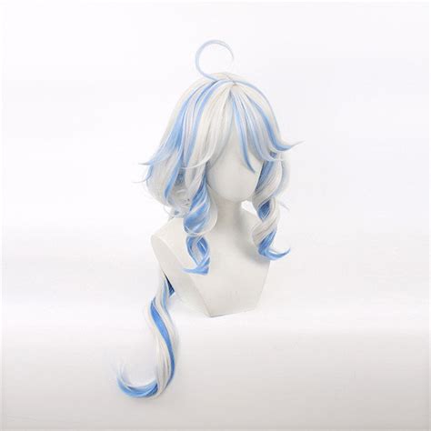 Genshin Impact Fontaine Hydro Archon Focalors Cosplay Wig Winkcosplay