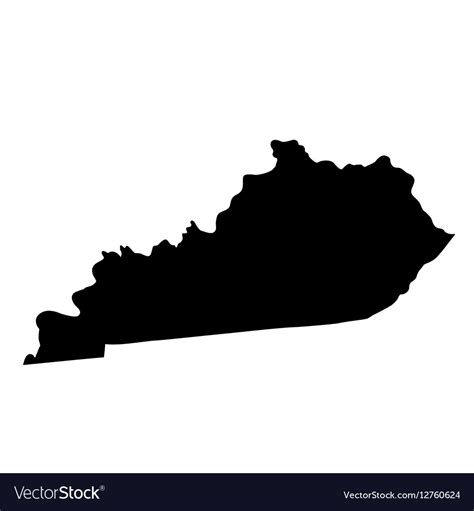 Map Of The Us State Kentucky Royalty Free Vector Image