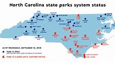 State Parks Nc Map | Cities And Towns Map