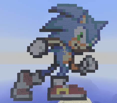 If you are using mobile phone, you could also use menu. Pixel Art in MineCraft -Sonic- by AishaPachia on DeviantArt