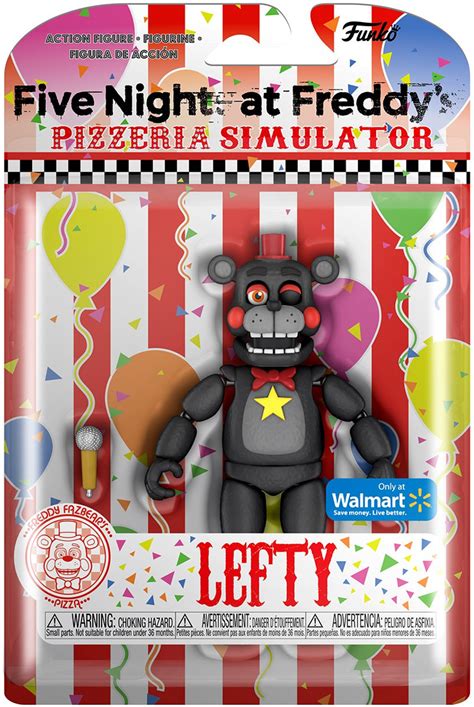 Funko Five Nights At Freddys Pizzeria Simulator Lefty Exclusive Action