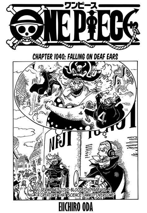 One Piece Chapter 1040 One Piece Manga Online