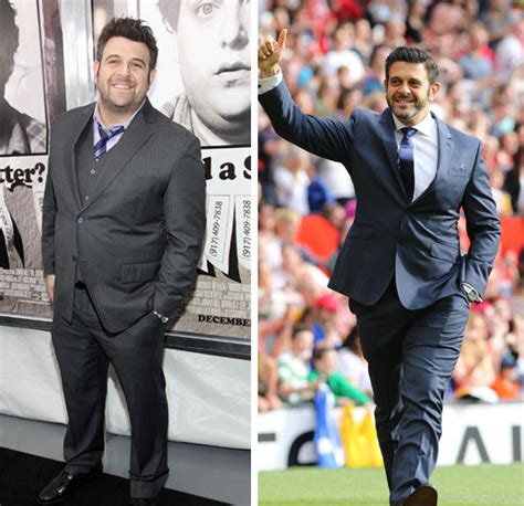 Food for four years, competing in food challenges across the country that seemed impossible — until he finished them, anyway. Man vs Food host Adam Richman shows off five stone weight ...