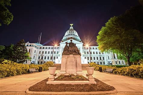 State Of Mississippi State Capitol Building In Jackson Downtown