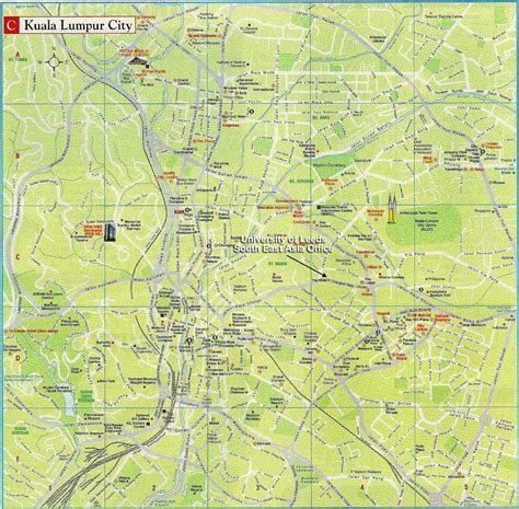 Kuala Lumpur City Tourist Map Kuala Lumpur City Malaysia • Mappery
