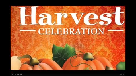 Harvest Celebration October 2020 Youtube