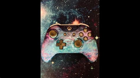 Hand Painted My Xbox One Controller Galaxy Theme Youtube