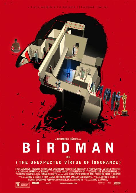 Birdman 2014 Fanart Poster Birdman Wins Four Oscars At The 87th Academy Awards Including