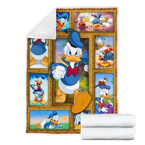 Donald Duck Blanket Disney Inspired Soft Cozy Comfy Throw Fleece